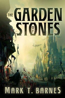 Cover of Garden of Stones, a towering city in the distance
